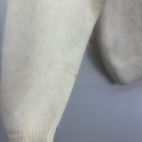 Jane Smith Aspen Women’s Wool Navy Blue Sparkle Mountain Novelty Turtleneck Swea - Picture 4 of 14